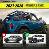 Roof Basket Cargo Carrier Compatible with 2021-2025 Ford Bronco 4 Doors Soft Top - Yzona